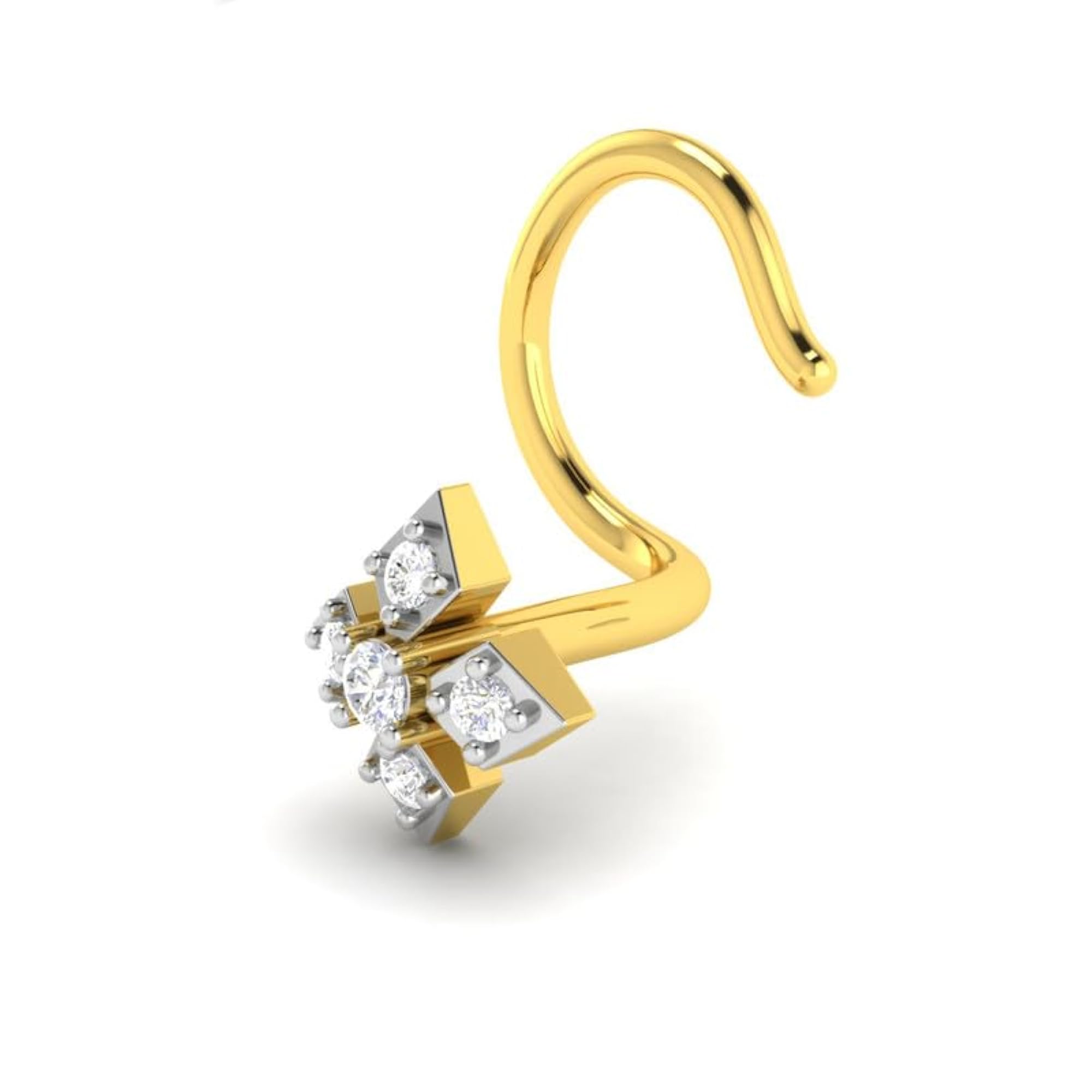 Women's 9K BIS Hallmarked Yellow Gold Stud Nosering